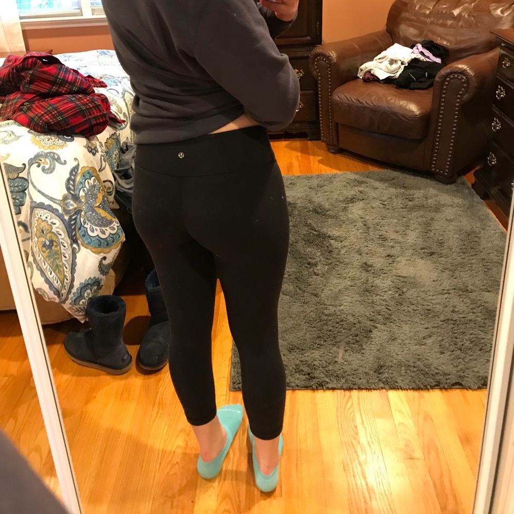 Reversible cropped Lululemon leggings